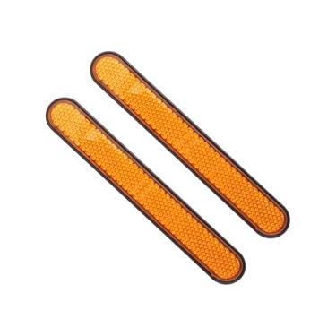 Imagem de XLTOK Refletor lateral para alforje, capa de trinco refletor, refletor (esquerda e direita) apto para Harley Touring Sportster XL883 XL1200 X48 72 Street 500/750 XG500/XG750 (amarelo)