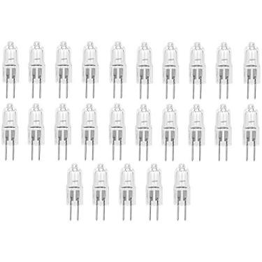 Imagem de 12Vmonster ® * Pacote com 25 * 10 watts 12V jc g4 lâmpada de halogênio base 12 volts 10W lâmpadas Bi-Pin 12 volts 2 pinos