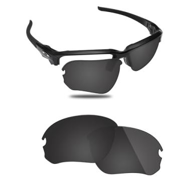 Imagem de Fiskr Lentes polarizadas de substituição compatíveis com óculos de sol Oakley Flak Draft OO9364, resistente a impactos e ajuste perfeito - Preto clássico
