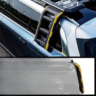 Imagem de Suporte de bagageiro de liga de alumínio com modificação de plataforma de telhado lateral compatível com M9 Exterior (escada lateral)