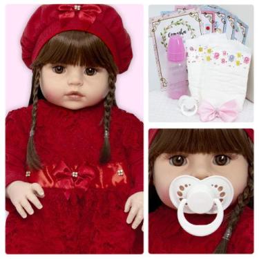 Imagem de Bebe Tipo Reborn Realista Abigail Corpo Vinil Siliconado - Cegonha Reb