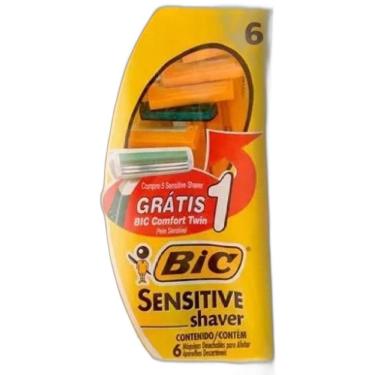 Imagem de Kit Aparelho de Barbear Bic Sensitive Shave  ps com 12