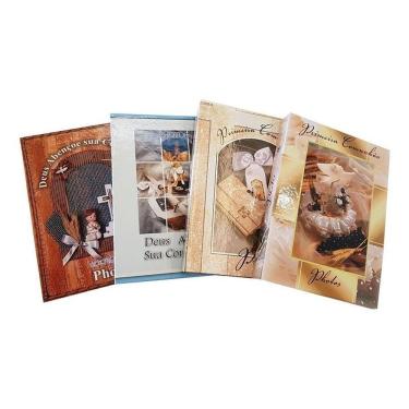 Imagem de 4 Albuns Para Primeira Comunhão 15X21/ 40 Fotos = 160Fotos