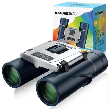Imagem de Binóculos USCAMEL 8x21 Compact para crianças e adultos azuis