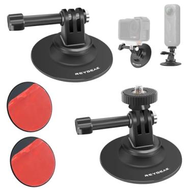 Imagem de REYGEAK Suporte adesivo para capacete de queixo compatível com Insta360 X5/X4