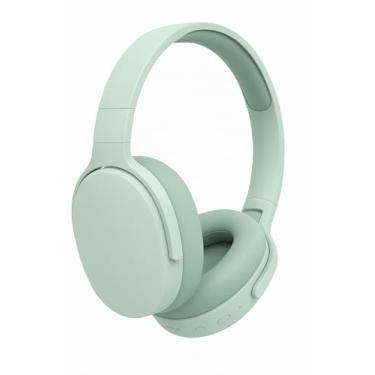 Imagem de Fone de Ouvido Bluetooth 5.3 Headphone Sem Fio Fone Academia Corrida Trabalho com Cancelamento de Ruído On-ear Dobrável PREMIUM (Verde Claro)