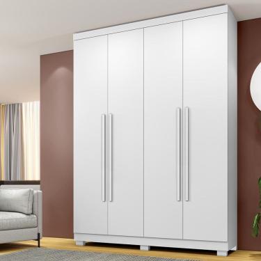 Imagem de Guarda Roupa Solteiro 4 Portas com Pés New Master Benetil