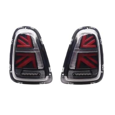 Imagem de Para conjunto de luzes traseiras MLED compatível com Mini Cooper R56 R57 R58 R59 2007-2014, luzes de seta de ré e freio de corrida traseiro(For 2007-2010,C)