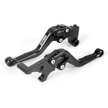 Imagem de ONE.K.S Manete de freio de motocicleta CNC de fibra de carbono para Kawasaki ZX4R ZX4RR Z900 Z650 Ninja650 ER-6F VERSYS 650/1000 Vulcan/S Alavanca de embreagem de freio (preto)