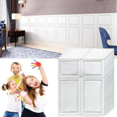 Imagem de 10 Pcs Adesivo De Parede Painéis De Parede Falso Decoração Interna Azulejos De Parede De Espuma 3d Art Wall Peel And Stick Papel De Parede Papel De Parede Adesivo Papéis De Parede, C