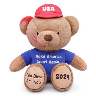 Imagem de Ursinho de pelúcia BABY FRANKIEZHOU MAGA Make America Great Again 2024