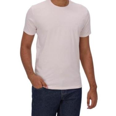 Imagem de Camiseta Masculina Ogochi Mc Slim Essencial Cristal Rosado 1001-Masculino