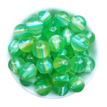 Imagem de Xeahung 100 peças de contas de cristal acrílico coloridas redondas de 12 mm suprimentos de artesanato miçangas pingentes para fazer joias pulseiras colar adultos miçangas projetos de artesanato DIY