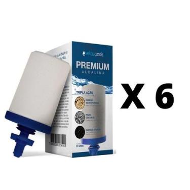 Imagem de Vela Tripla Ação Oasis para Filtro de Barro 06 unidades