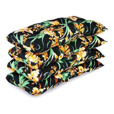 Imagem de Conjunto de quatro almofadas de sofá de 95x45 cm, adequadas para cadeiras e assentos. (Grafite)