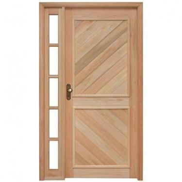 Imagem de Porta de Madeira Lambril 213x119cm com Batente 9,4cm Ewk P12 M30 Rondo