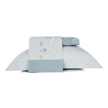 Imagem de Jogo De Cama Solteiro King 3 Peças Altenburg Algodão Lux 200 Fios Peônia