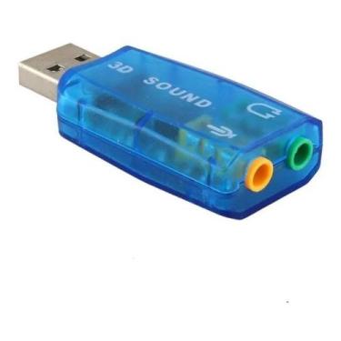 Imagem de Placa De Som Usb 5.1 Canais Notebook Pc 3d Adaptador Audio - Vinik