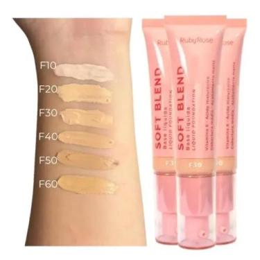 Imagem de Base Líquida Soft Blend Ruby Rose Matte Média Cobertura Efeito Aveluda