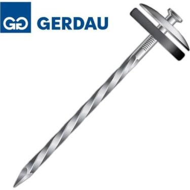 Imagem de Prego Telheiro Gerdau Galvanizado Ardox 18X27 (3,40X62mm) Pacote 1/2Kg