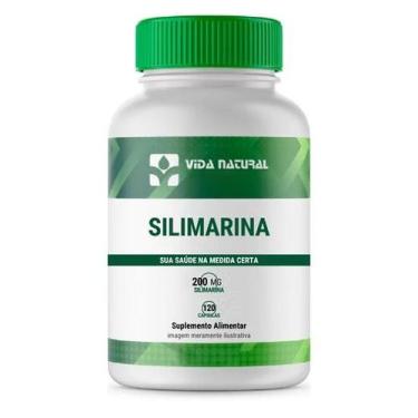 Imagem de Silimarina 200mg Vida Natural 120 Cápsulas Saúde do Fígado