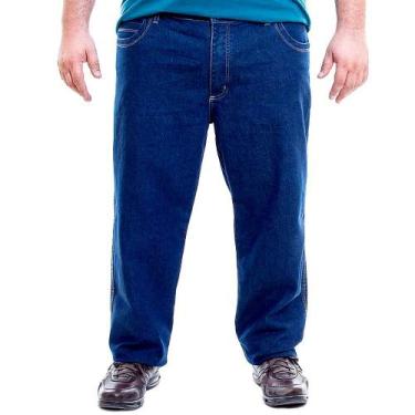 Imagem de Calça Jeans Masculino Plus Size Basica  N 50 A 56 - Chega Mais