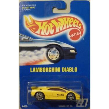 Imagem de Hot Wheels 1991 1:64 Scale Yellow Lamborghini Diablo Die Cast Car #227