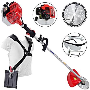Imagem de Roçadeira Profissional Lateral Nakashi T262M 26CC Robusta e Resistente Com Motor TU26 M...