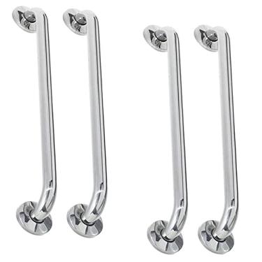 Imagem de Alça de Apoio Barra 40cm Kit 4 Unidades Inox Cadeirante Acessibilidade Deficiente Banheiro Idoso