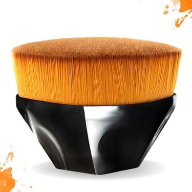 Imagem de Sohefa Cepillo De Maquillaje Con Tapa Plana, Brochas De Maquillaje para Base, Brochas De Maquillaje Con Tapa Plana, Brochas para Base De Maquillaje, Pincel de Base Kabuki de Topo Plano