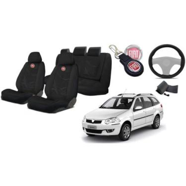 Imagem de Kit Premium Distinto para Banco Weekend 2012-2021: Capas, Volante, Cha