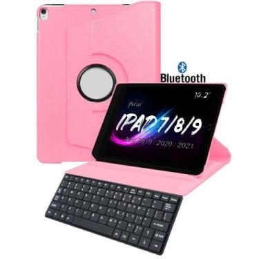 Imagem de Capa teclado Case para iPad Apple 7ª 8ª 9 ª Geração 10,2 - Álamo, Rosa