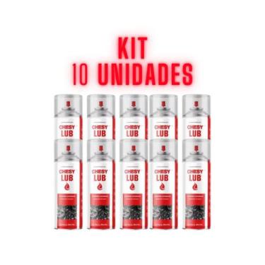 Imagem de Kit 10 Desengripante Spray Lubrificante Anticorrosivo 300 ml - Chesy L