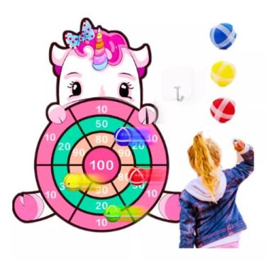 Imagem de Lançamento Tiro Ao Alvo Montessori Sticky Bal Bola Unicórnio - mega to