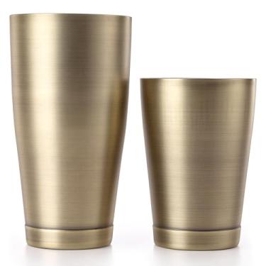 Imagem de Barfly Conjunto de lata para coqueteleira (510 g e 800 ml), ouro antigo