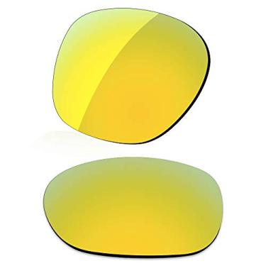 Imagem de LenzReborn Lente polarizada de substituição para óculos de sol Oakley Latch OO9265 - Amarelo dourado - polarizado espelhado