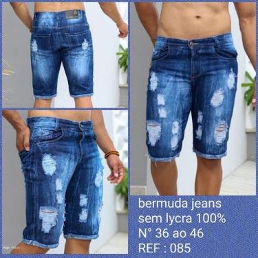 Imagem de Bermuda jeans denin premium masculina  - AW Moda Fashion, 38, Ref:085