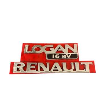 Imagem de Emblema Letreiro Renault Logan 1.6 16v Ano 2007 a 2011 Peça Cromada Fi