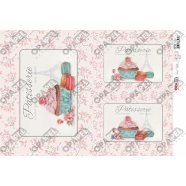 Imagem de Papel Decoupage Opapel 30x45cm Cupcake 2375 Opa