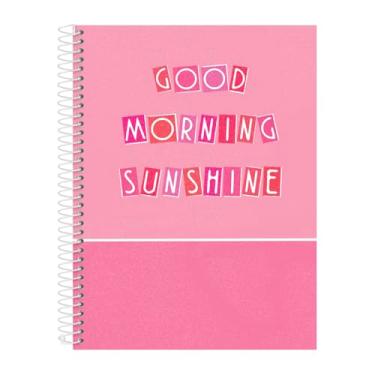 Imagem de Caderno Universitário 20 Matérias Euforia Good Morning Sunshine Rosa
