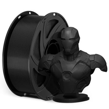Imagem de Filamento de impressora 3D PLA preto 1,75 mm materiais de impressão 3-D impressão brilhante filimate 1,75 mm precisão dimensional ± 0,02 mm Filiment Vacuum Pack 1KG carretel fillamento FDM rolo de