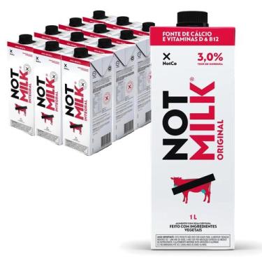 Imagem de Kit c/ 12un Leite Vegetal Integral NOT MILK 1 Litro - NotCo