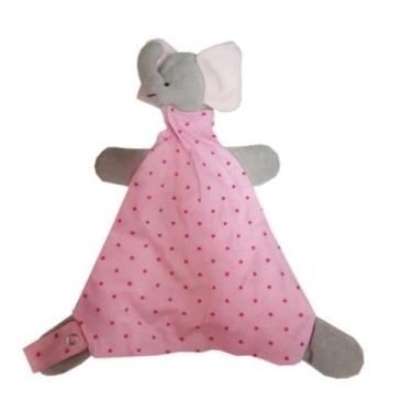 Imagem de Naninha Bebê Cheirinho Porta Chupeta com guizo e prendedor de chupeta 