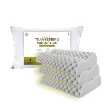 Imagem de Kit 3 Travesseiro Cervical Magnético com Infravermelho Longo Ortopédico Alivia Dor Coluna, Kalaari (3)