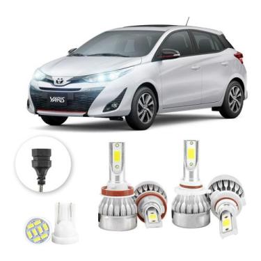 Imagem de Lampadas Led Toyota Yaris 2018 A 2022 H11 Hb3 20000lm - V10, Branco