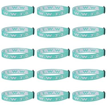 Imagem de Pmormyy 15 pulseiras WWJD para mulheres e homens, pulseiras de presente de Jesus Cristão, ajustável, What Would Jesus Do, Fibra de poliéster, Sem Pedra Preciosa