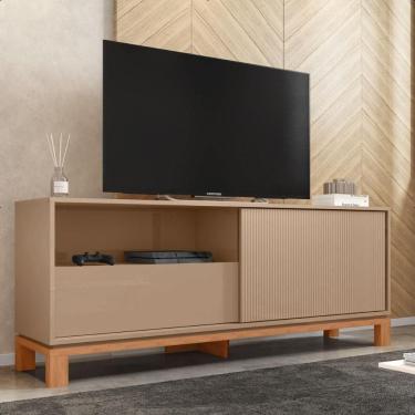 Imagem de Bancada Rack Para Até 55 Polegadas Jace Marrom Caemmun