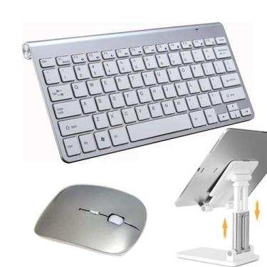 Imagem de Kit Teclado Mouse Sem Fio Suporte Tablet Galaxy Tab A7 S6 S7 - BDNET