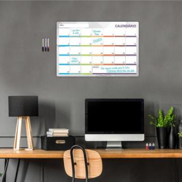 Imagem de Quadro Planejamento Mensal Planner Tarefas Mensal 50 x 37,5 cm - Micro