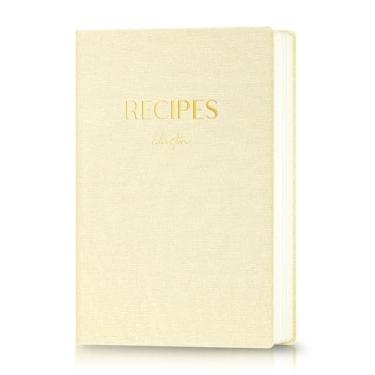 Imagem de hi!SCI Livro de receitas em branco para escrever em suas próprias receitas, caderno de receitas grande com 192 páginas, diário de receitas de capa dura de 18 x 25 cm para amantes de culinária familiar